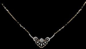 Modern Geometric Diamond Mangalsutra