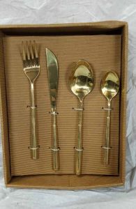 Polished Brass Cutlery Set