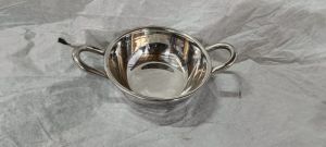 Polished Stainless Steel Oval Serving Bowl