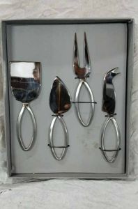 Stainless Steel Hand Made Cheese Knife Set