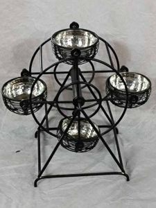 Stainless Steel Wheel Cup Cake Stand
