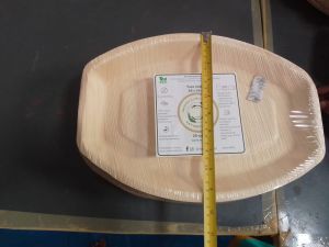 Areca Palm Leaf Oval Deep Serving Bowl
