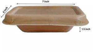 Areca Palm Leaf Rectangular Food Packing Box