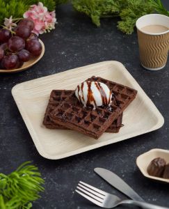 Areca Palm Leaf Rectangular Food Serving Tray