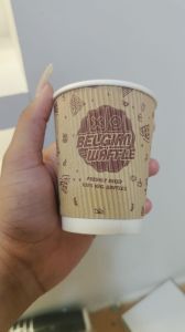 Custom Printed Kraft Ripple Wall Paper Cup