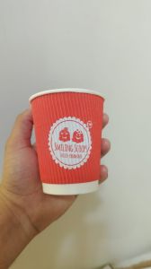 Custom Printed Ripple Wall Paper Cup