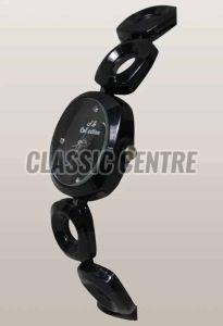 Black Stainless Steel Ladies Fashion Watch