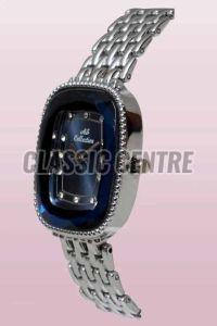 Silver Stainless Steel Women Analog Watch