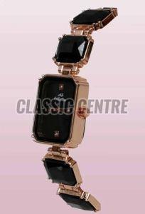Square Shape Women Steel Strap Analog Watch