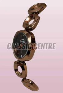 women stainless steel analogue watch