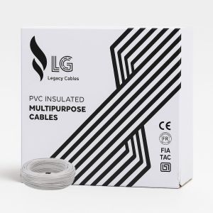 PVC Insulated Multipurpose White Cable