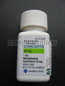 54mg Concerta Methyphenidate ER Tablet