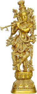 Brass Krishna Statue