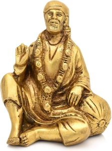 Brass Sai Baba Statue