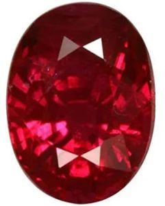 Oval Red Garnet Gemstone