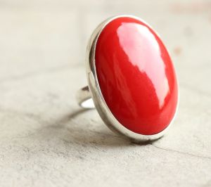 Red Coral Ring