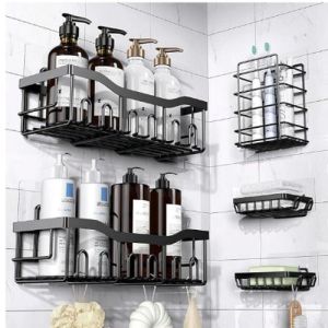 5 In 1 Self Adhesive Bathroom Shelf
