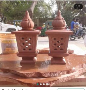 Outdoor Sandstone Lamp