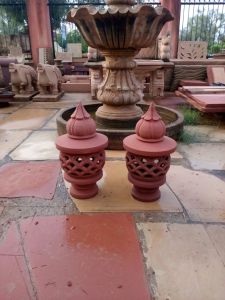 Outdoor Sandstone Lamp