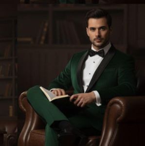 Mens Burnt Green Wool Blend Double Breasted Blazer
