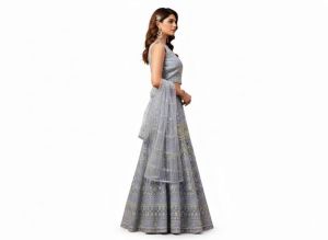 Ladies Lavender Embroidered Lehenga Choli Set