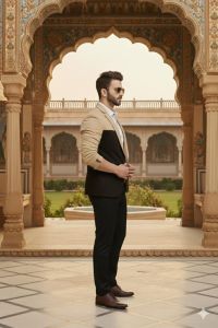 Mens Classic Textured Blazer Suit