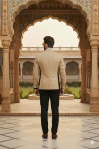 Mens Classic Textured Blazer Suit