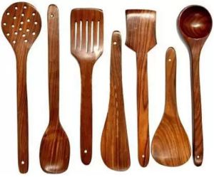 Handcrafted Wooden Kitchen Utensil Set