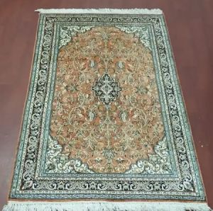 Royal Taj Silk Cotton Handmade Carpet..