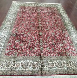 All OVER Rose Handmade Silk Cotton Carpet