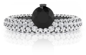 Black Diamond Engagement Rings