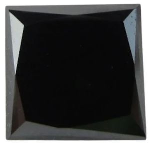 Natural Black Princess Cut Diamonds