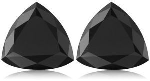 Natural Black Trillion Cut Diamonds