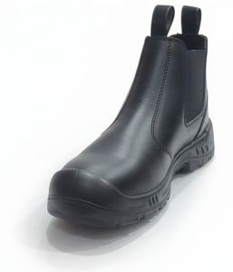Black Leather Chelsea Boot