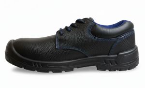 Black Leather Safety Shoe