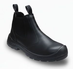 Black Leather Chelsea Boot