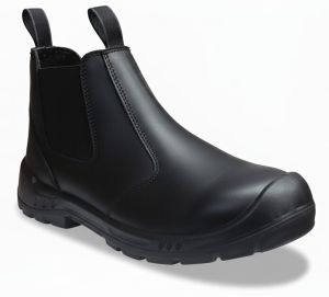 Black Leather Chelsea Boot