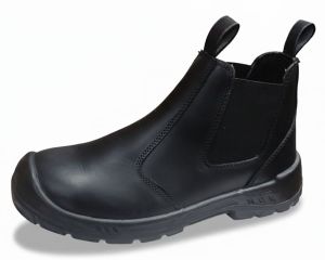 Black Leather Chelsea Boot