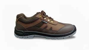 Leather Brown Safety SHOES-1526DD