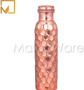 1000ml Diamond Design Pure Copper Water Bottle