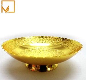 15cm Golden Round Decorative Bowl