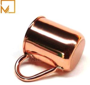 250ml Flat Bottom Pure Copper Mug