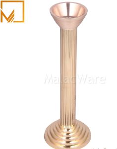 Golden Brass Vintage Candle Holders for Sophisticated Events