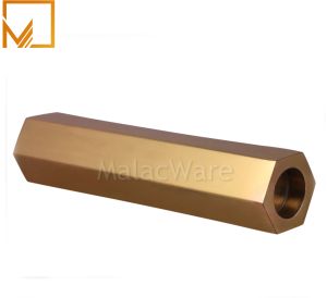 Hexagonal Golden Tall Tea Light Candle Holder