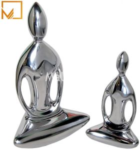 Premium Aluminium Silver Buddha Figurines