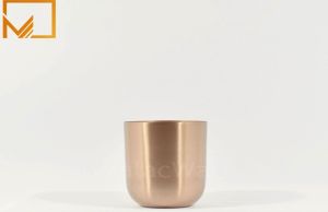Rose Gold U Shape Candle Container