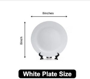 Sublimation Blanks White Ceramic Plate