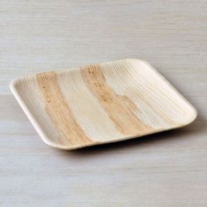 9 Inch Square Areca Leaf Plate