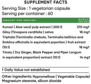 Fortified Aloe Vera Capsules