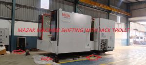 CNC Machine Shifting Service with Jack Trolley